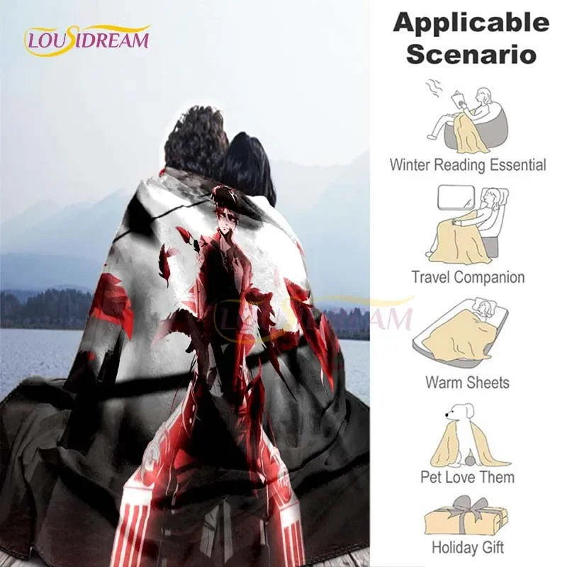 Attack on Titan Blanket Cover Anime Blankets for Beds Sofas Soft Carpet Warm Bed Sheet Bedspread Bedding Queen Size Room Decor