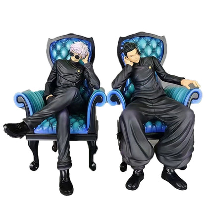 Jujutsu Kaisen Sitting Posture Satoru Gojo Geto Suguru GK Action Figures Statue Model Cartoon Decor Toys Adult Kids Toy Gifts