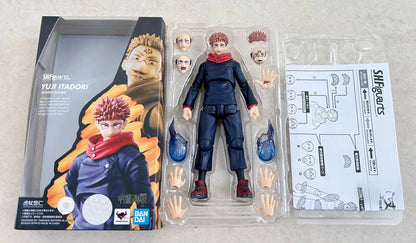 Original Bandai Sh.Figuarts Jujutsu Kaisen Figure Gojo Satoru Itadori Yuji Fushiguro Megumi Kugisaki Nobara Anime Toy Model Gift